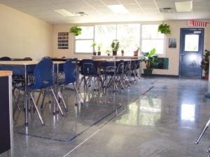 Polished Concrete in School